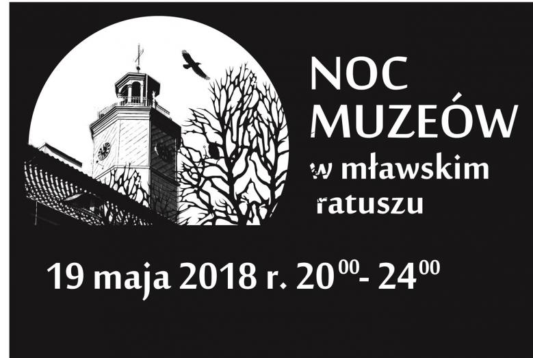 Logotyp "Nocy Muzeów w mławskim ratuszu"