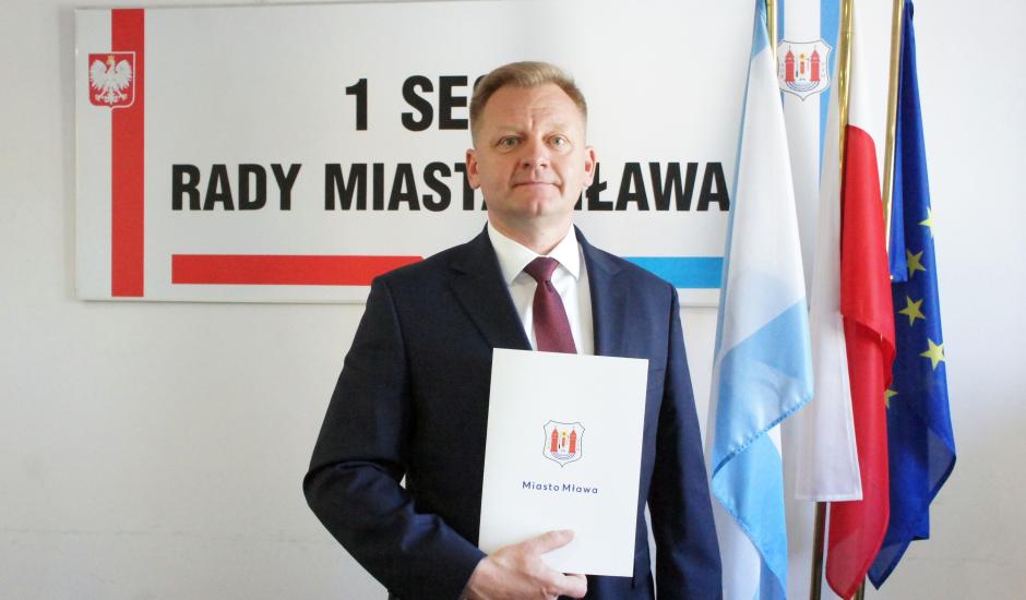Burmistrz Miasta Mława Piotr Jankowski