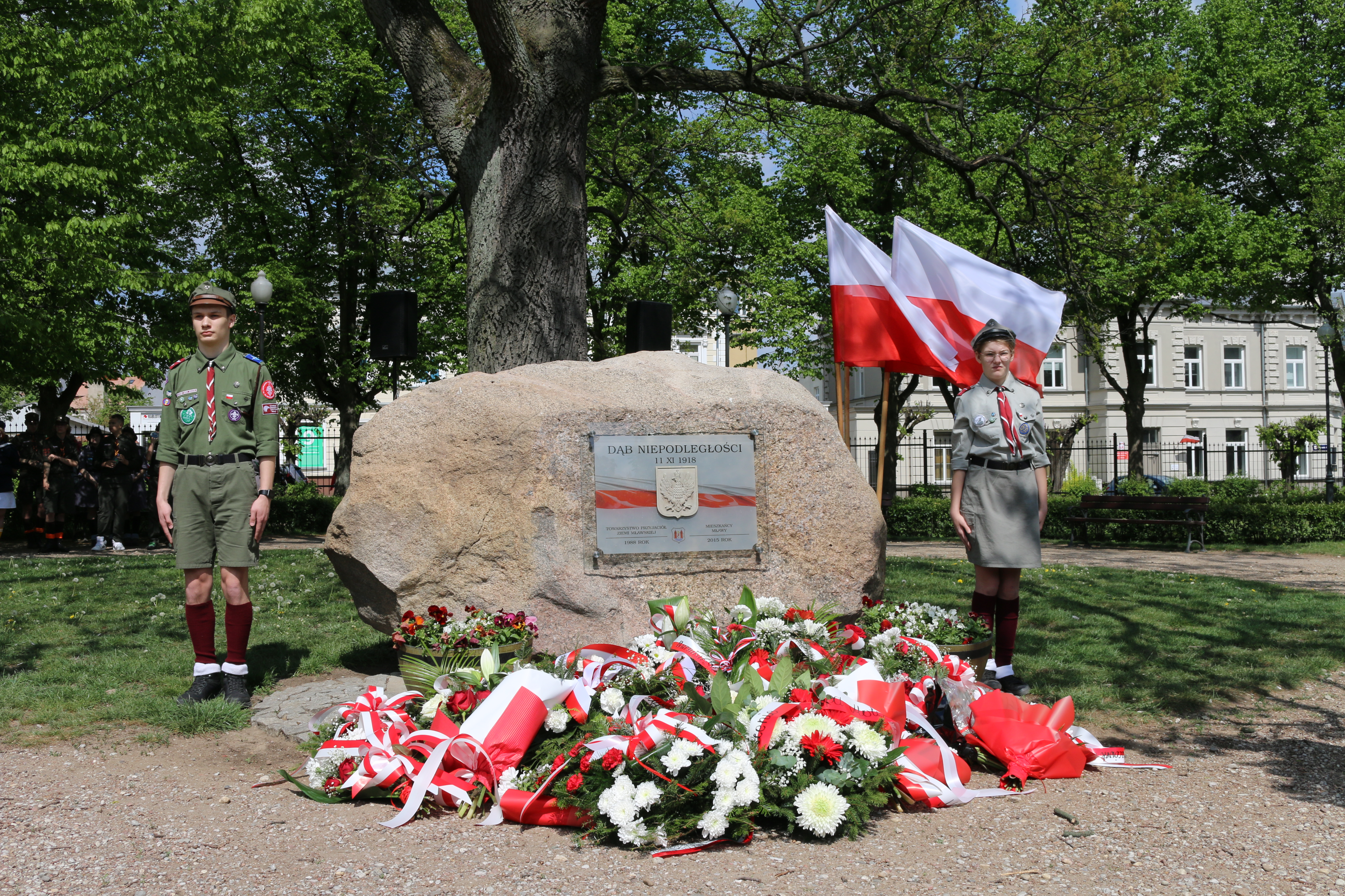 głaz przy Dębie Niepodległości