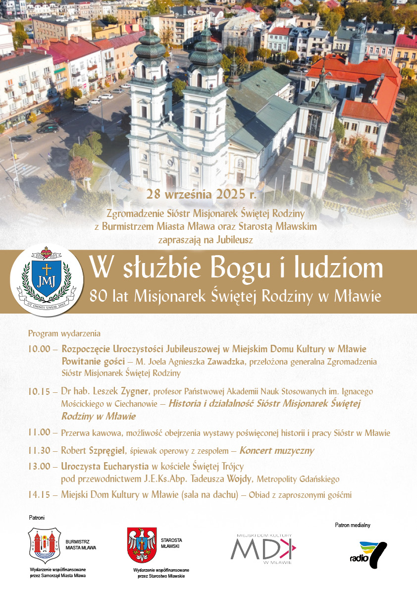 W służbie Bogu i ludziom. Jubileusz 80 lat Misjonarek Świętej Rodziny w Mławie