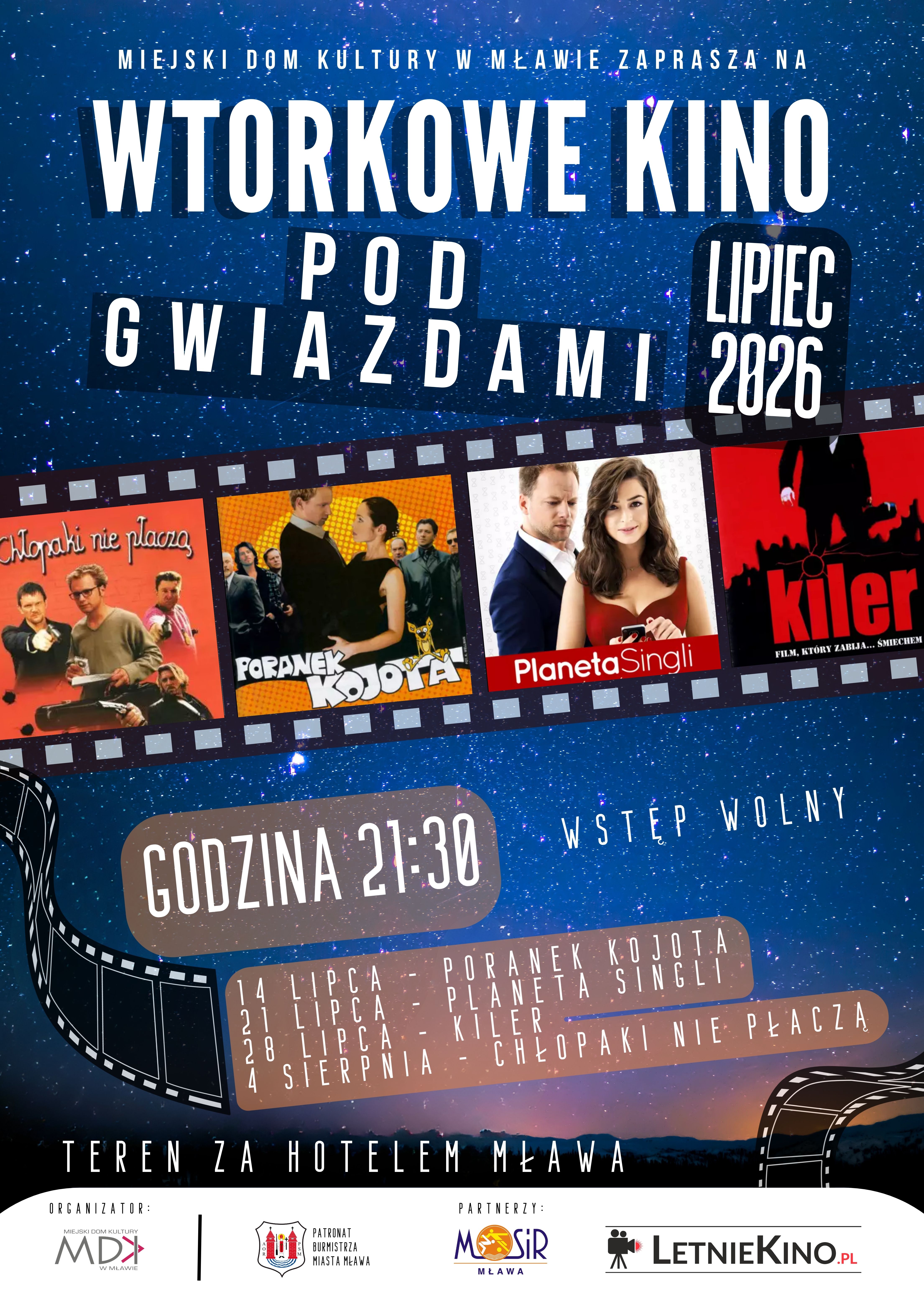 Wtorkowe Kino pod Gwiazdami