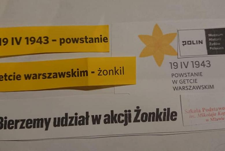 Żonkil – hołd uczniów SP nr 2