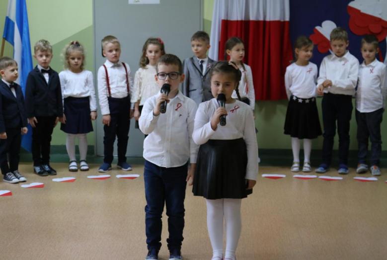 Grupa dzieci z Miejskiego Przedszkola Samorządowego nr 4