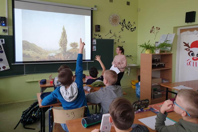Niezwykła lekcja plastyki w Siódemce