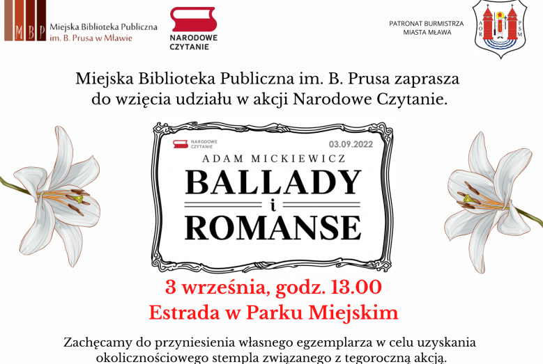 Miejska Biblioteka Publiczna im. B.Prusa zaprasza do wzięcia w udziału w akcji Narodowe Czytanie.png 1