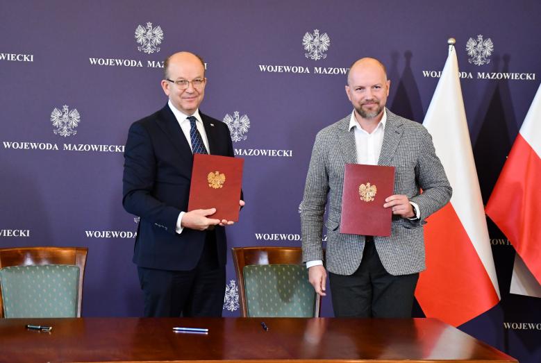 Wojewoda Konstanty Radziwiłł i zastępca burmistrza Szymon Zejer i / fot. Urząd Wojewódzki