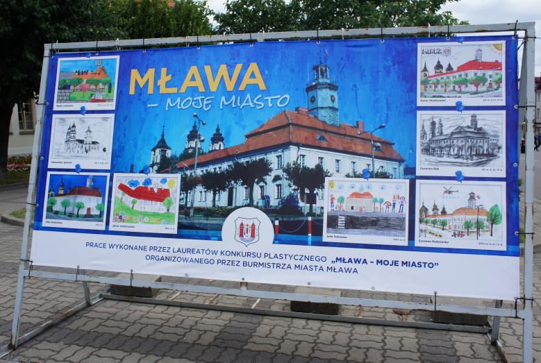 baner z pracami dzieci
