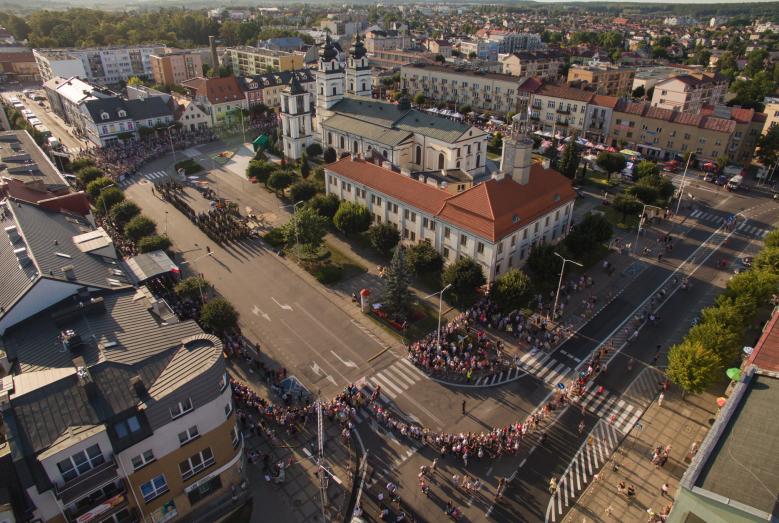 centrum miasta - widok z lotu ptaka