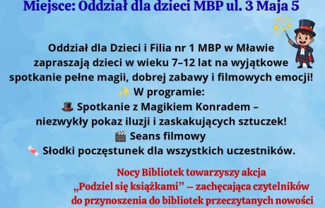 Noc bibliotek: „Biblioteka (się) sprawdza”