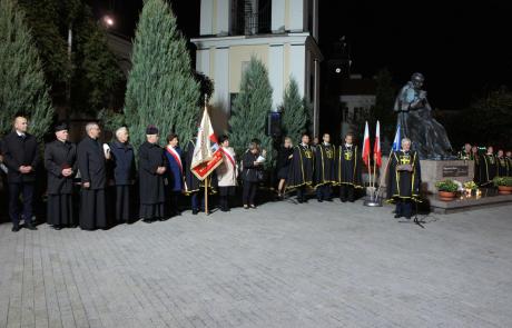 uroczystość przy pomniku Jana Pawła II