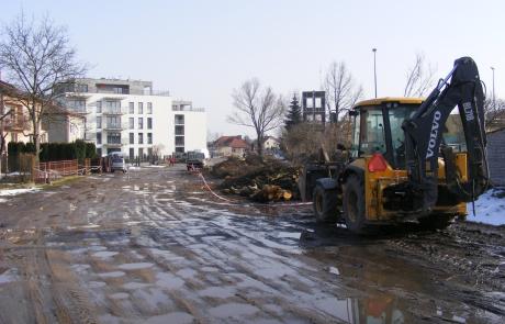 Ulica Piotra Skargi u progu prac