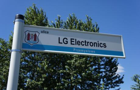 tabliczka z nazwą: ulica LG Electronics Przemysłowe