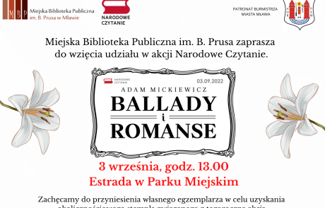 Miejska Biblioteka Publiczna im. B.Prusa zaprasza do wzięcia w udziału w akcji Narodowe Czytanie.png 1