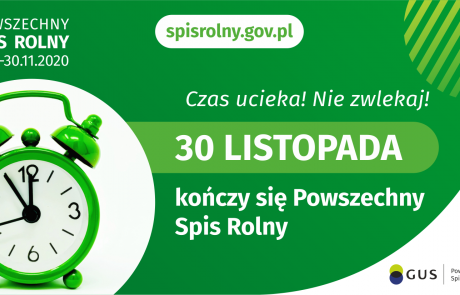 Informacja o końcu spisu rolnego 2020