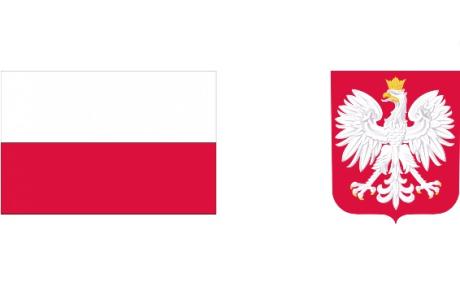 flaga i godło Polski
