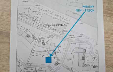 Lokalizacja mobilnego mini PSZOK (fot. własna)