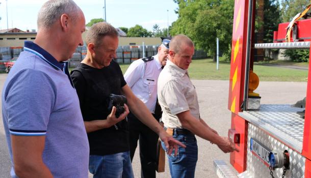 Litewscy strażacy z wizytą w mławskiej OSP - 23
