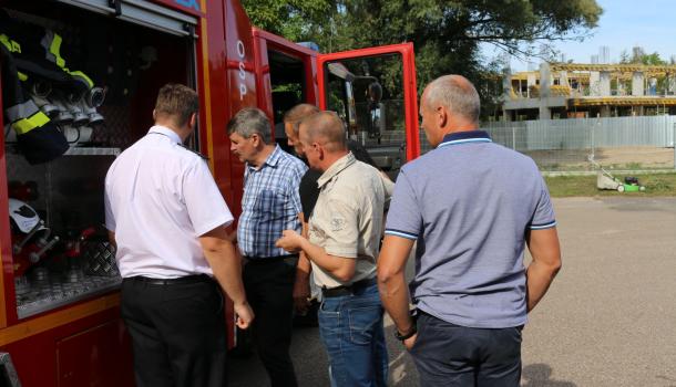 Litewscy strażacy z wizytą w mławskiej OSP - 25