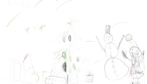 rysunek od dziecka dla Mikołaja