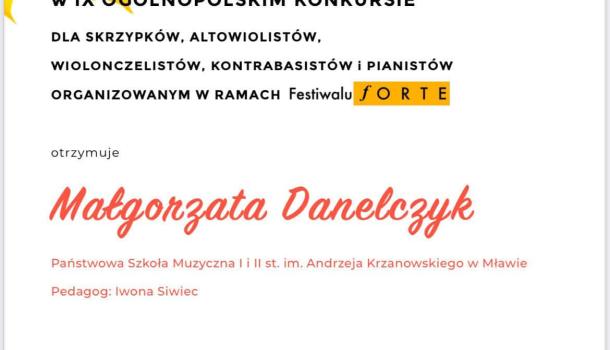 Sukcesy młodych skrzypaczek ze szkoły muzycznej