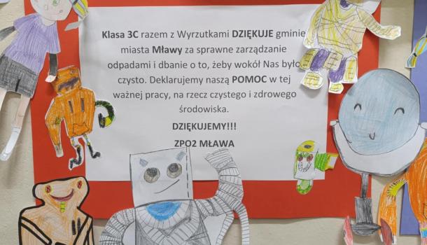 Zajęcia w ramach kampanii Burmistrza Miasta Mława "Czy wiesz, jak segregować?" w SP 4