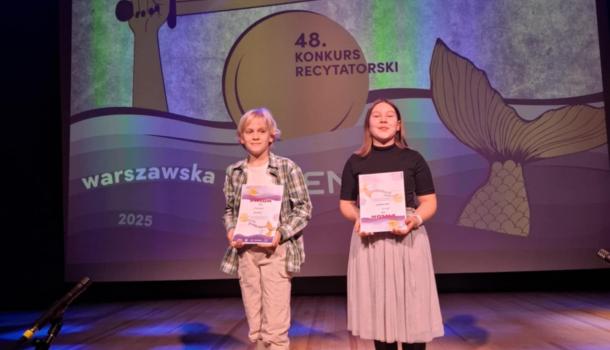 Udział uczniów SP nr 1 w  48 konkursie recytatorskim „Warszawska syrenka” - eliminacje powiatowe 