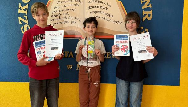 Rozstrzygnięcie konkursu powiatowego - język angielski SP3