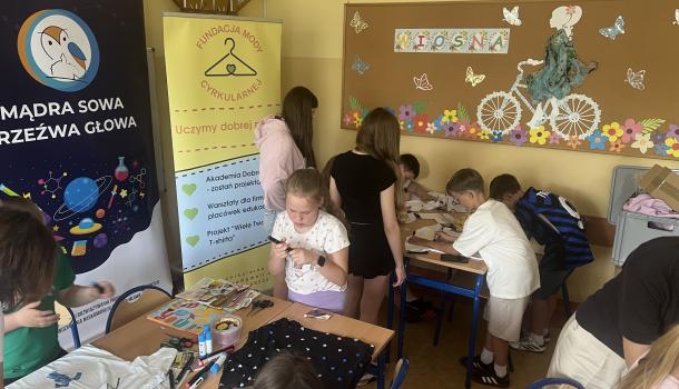 Warsztaty edukacji ekologicznej i mody cyrkularnej dla uczniów SP nr 6
