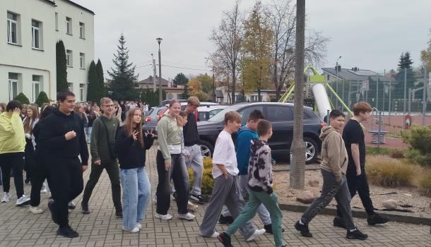 Ewakuacja w Szkole Podstawowej nr 3