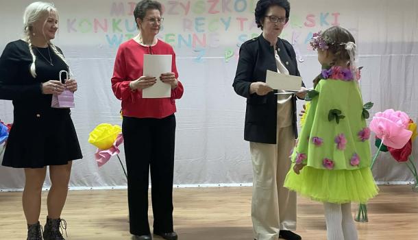 IV Międzyszkolny Konkurs Recytatorski „Wiosenne spotkanie z poezją” 