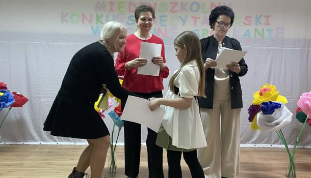 IV Międzyszkolny Konkurs Recytatorski „Wiosenne spotkanie z poezją” 