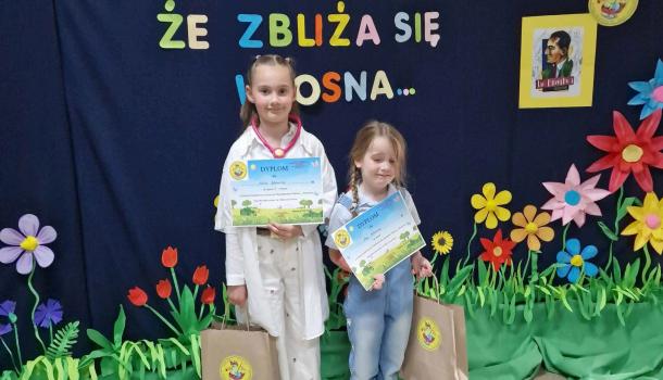 Dziewczynki z MPS 2 wyróżnione w Międzyszkolnym Konkursie Recytatorskim 