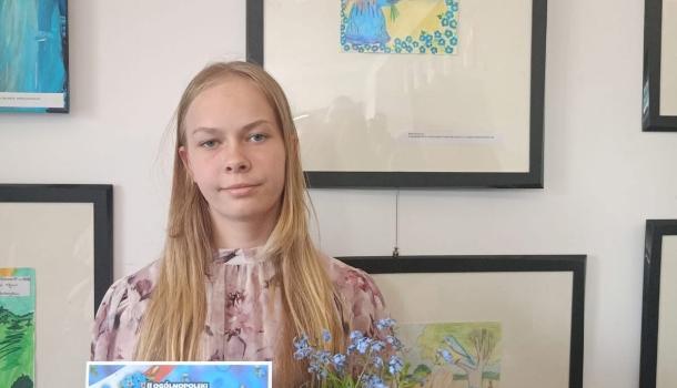 Amelia i Hanna z SP 4 laureatkami Ogólnopolskiego Konkursu Plastycznego 