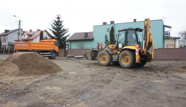 Na ul. Marii Skłodowskiej-Curie trwają prace budowlane
